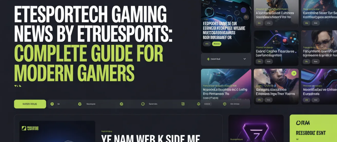 Etesportech Gaming News By ETrueSports