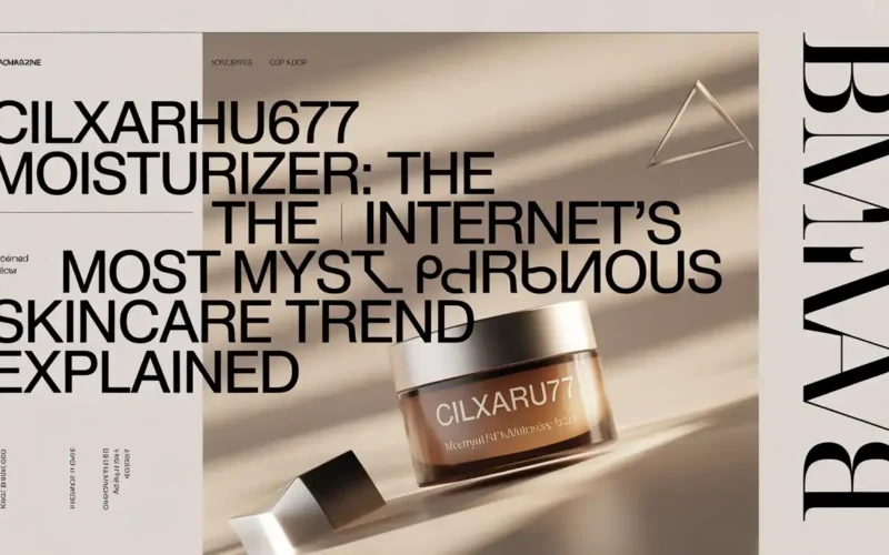 Cilxarhu677 Moisturizer: The Internet’s Most Mysterious Skincare Trend Explained