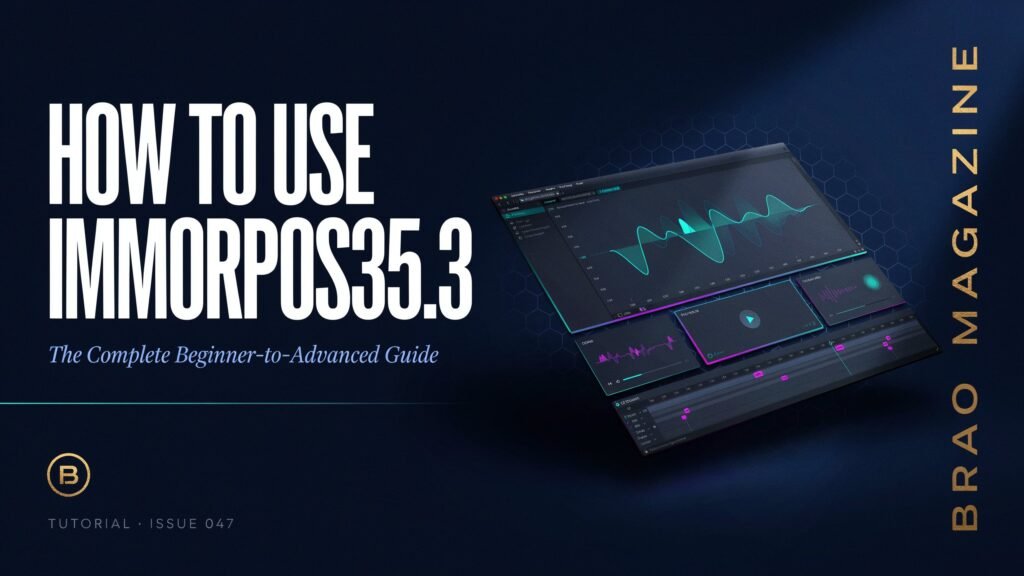 How to Use Immorpos35.3 Software