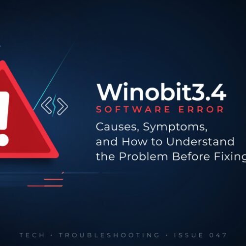 Winobit3.4 Software Error: Causes, Symptoms, and How to Understand the Problem Before Fixing It